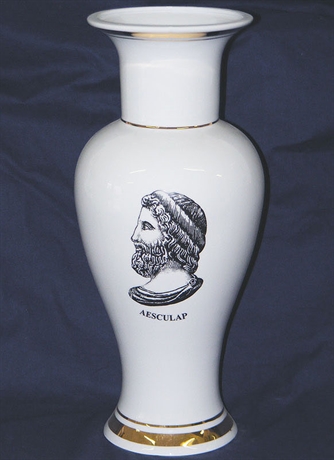 Kép Peremes váza Aesculap dekorral I.